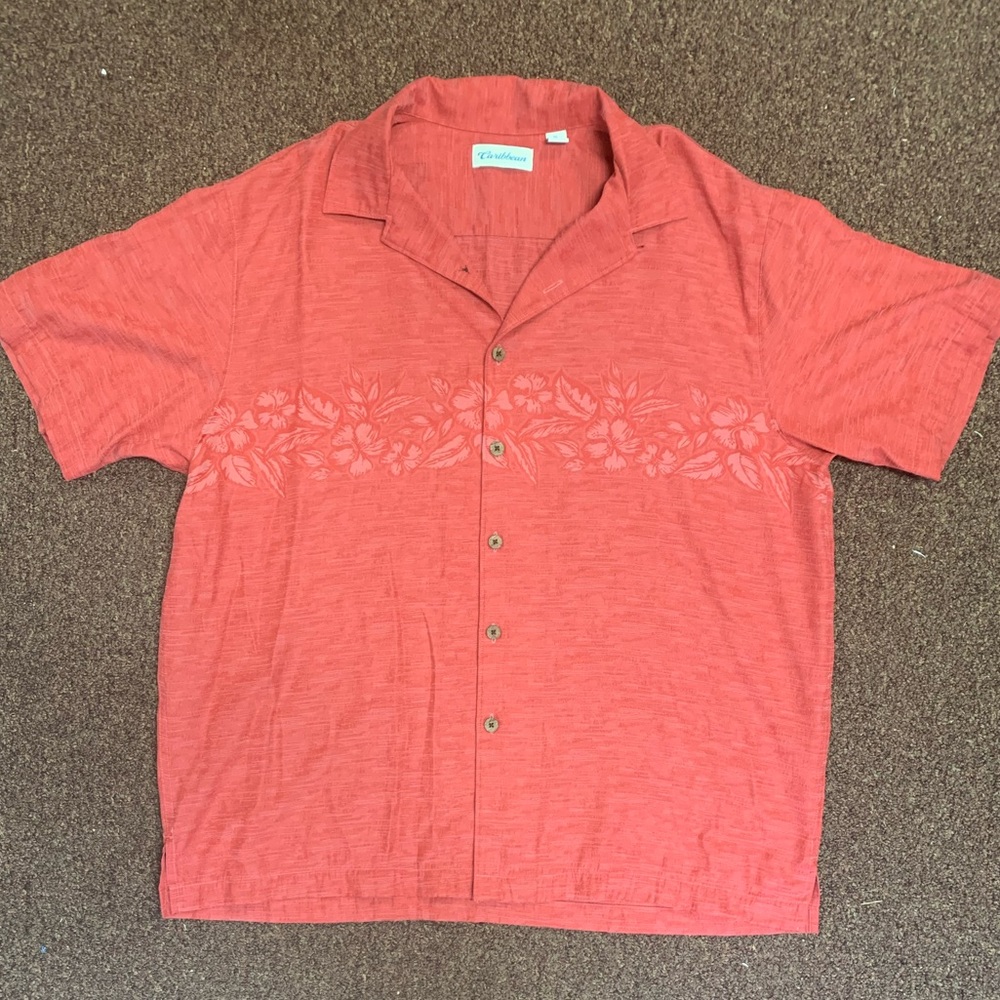 Men’s Casual Button Down Caribbean Top